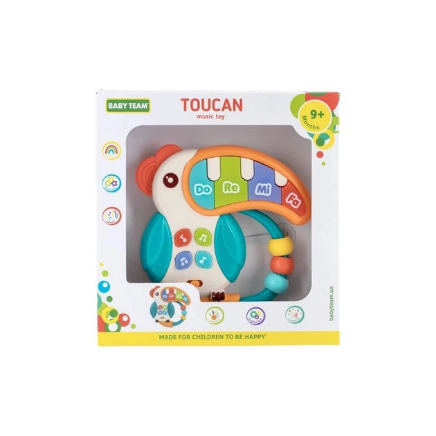 Детская музыкальная игрушка "Тукан" 8646 световые эффекты - изображение 3
