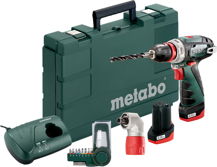  дрель-шуруповерт Metabo PowerMaxx BS Quick Basic Set .