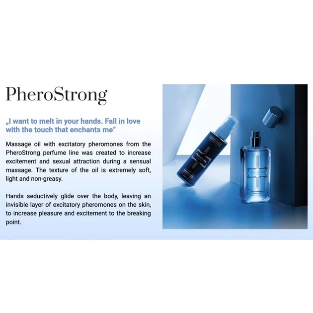 Массажное масло с феромонами для мужчин PheroStrong for Men Massage Oil 100мл - Фото 2 Массажное масло с феромонами для мужчин PheroStrong for Men Massage Oil 100мл - изображение 2