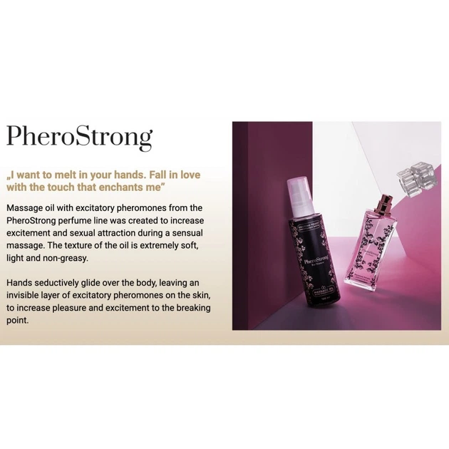 Масажне масло з збуджуючими феромонами для жінок PheroStrong for Women Massage Oil 100мл - зображення 2