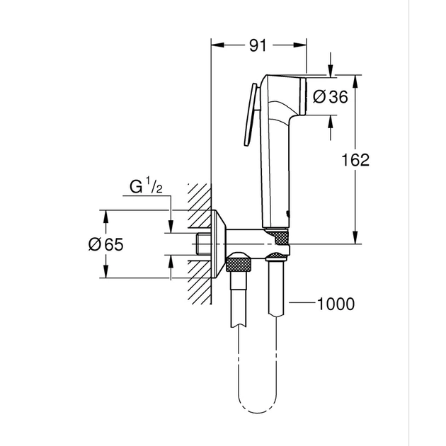 Готовий комплект для гігієнічного душу з Tempesta-F Grohe Essence (UA111197000) - изображение 3