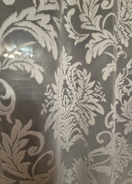 Занавеска на створку окна Firanka Ajure Damask 60х116см бежевая (10_9ф) - Фото 3 Занавеска на створку окна Firanka Ajure Damask 60х116см бежевая (10_9ф) - изображение 3