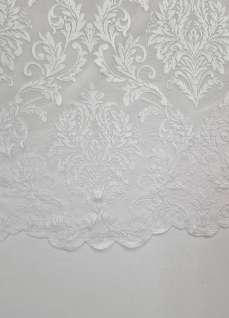Фіранка на стулку вікна Firanka Ajure Damask 72х110см молочна (10_8ф) - зображення 5