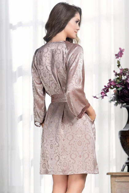 Халат Mia-Amore 46/48(L/XL) Бежевий (138354) - Фото 2 Халат Mia-Amore 46/48(L/XL) Бежевий (138354) - зображення 2