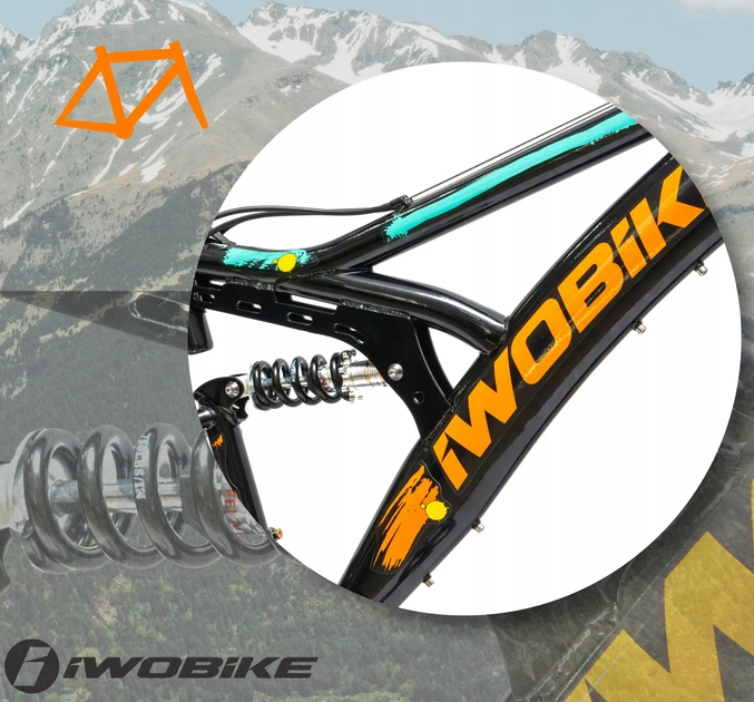 Чоловічий жіночий гірський велосипед 26" Mtb Iwobike 2025 Shimano Full Amory discs - Фото 4 Чоловічий жіночий гірський велосипед 26" Mtb Iwobike 2025 Shimano Full Amory discs - зображення 4