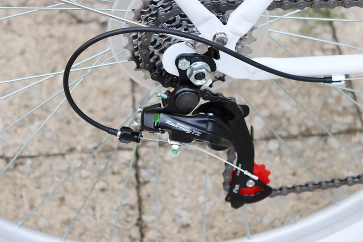 Красивий Білий Жіночий 28 Міський Велосипед Shimano 6 Швидкість 28 Дюймов Колеса + Кошик - Фото 7 Красивий Білий Жіночий 28 Міський Велосипед Shimano 6 Швидкість 28 Дюймов Колеса + Кошик - изображение 7