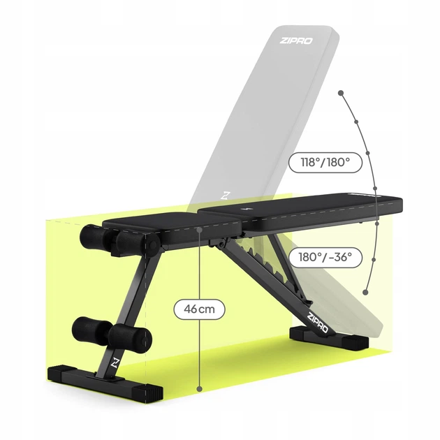 Лава для вправ Zipro Stride Adjustable Folding Exercise Bench - изображение 4
