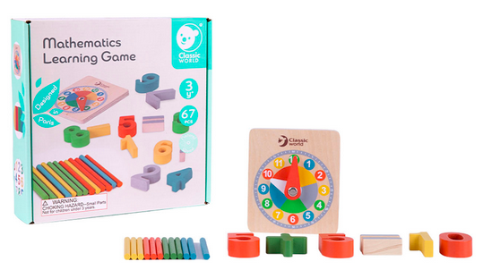 Розвиваючий ігровий набір Classic World Wooden Math Game 67 ел 54563 (6927049054563) - зображення 3