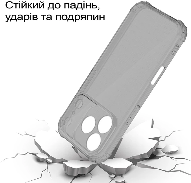 Чехол для смартфона Apple iPhone 17 Pro Max BeCover Anti-Shock Grey (BC_713800) - изображение 3