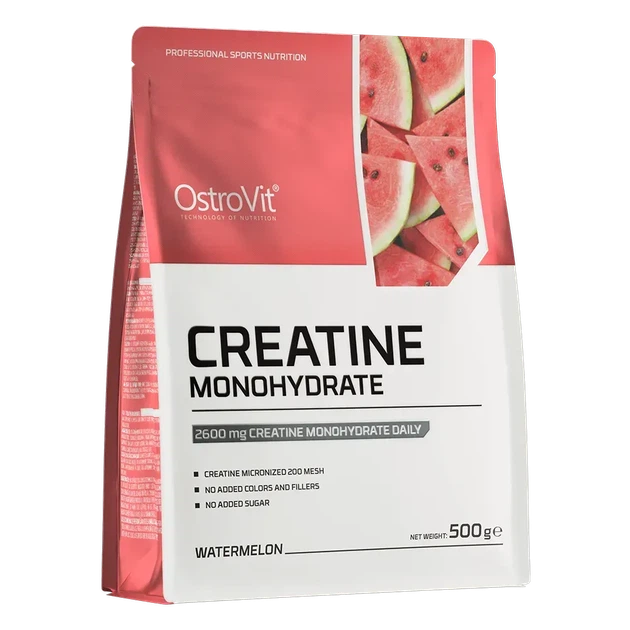 Креатин моногідрат OstroVit Creatine Monohydrate 500 г Кавун - Фото 1 Креатин моногідрат OstroVit Creatine Monohydrate 500 г Кавун - зображення 1