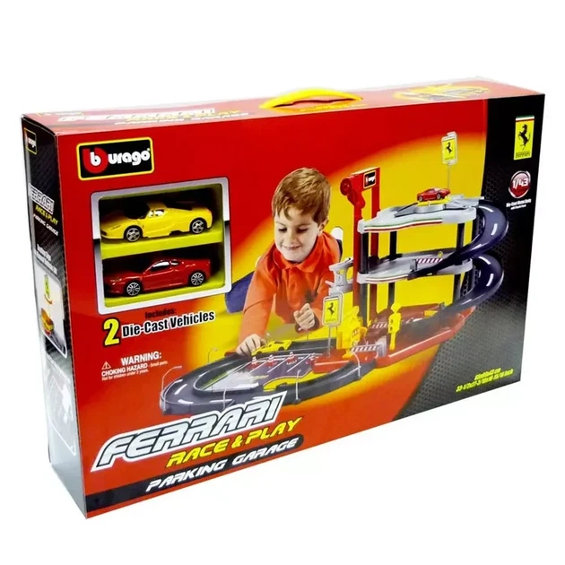 Гараж Bburago Ferrari + 2 машинки, 1:43, (18-31204) - зображення 9