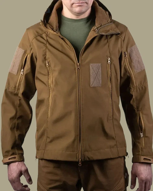 Тактична куртка soft shell coyote - изображение 2