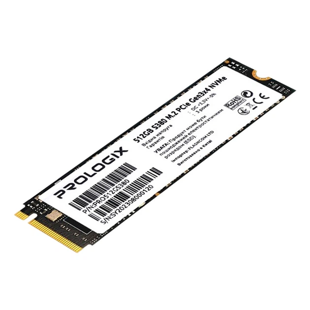 SSD диск Prologix S380, 512 Гб. - 395424 - Фото 1 SSD диск Prologix S380, 512 Гб. - 395424 - зображення 1