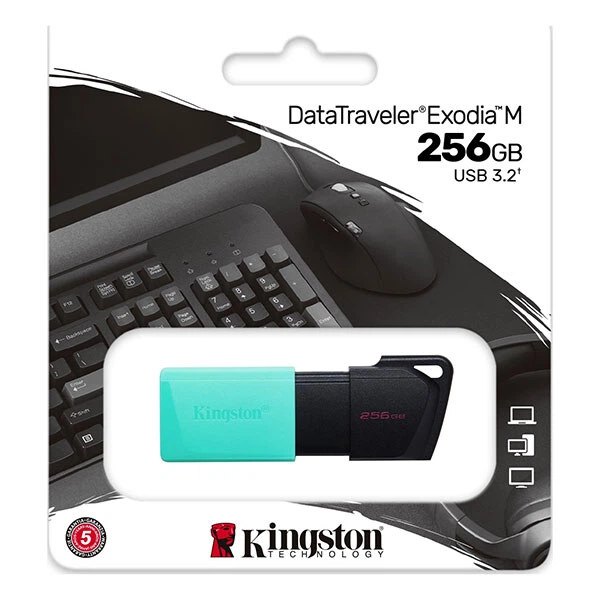 USB Flash Kingston DataTraveler Exodia M, 256 Гб., Чорний - 379503 - Фото 6 USB Flash Kingston DataTraveler Exodia M, 256 Гб., Чорний - 379503 - зображення 6