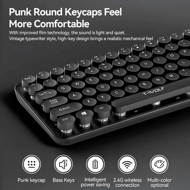 Клавиатура и мышь T-Wolf TF350, Черный - 456109 - изображение 4