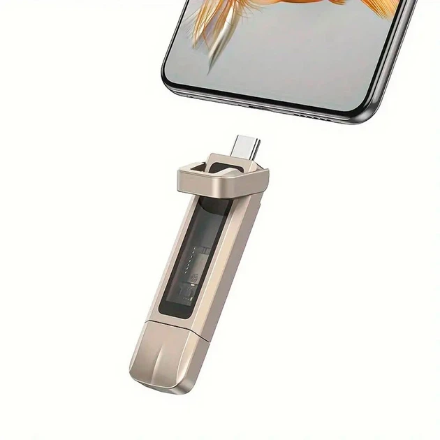 USB Flash Usams US-ZB279, 256 Гб., Серебряный - 429551 - изображение 3