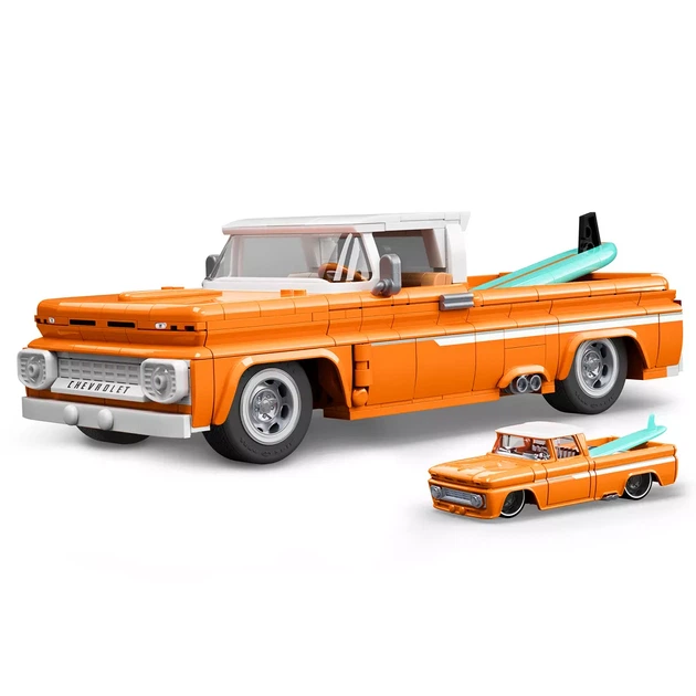 ホットウィールブリックショップ カスタム ’62 シェビー ピックアップ Машинка-конструктор Hot Wheels Brick Shop Elite Custom '62 Chevy