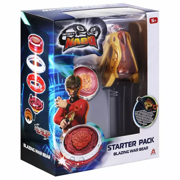 Волчок Infinity Nado VI Starter Pack Горящий Боевой Медведь (EU654112) - изображение 11