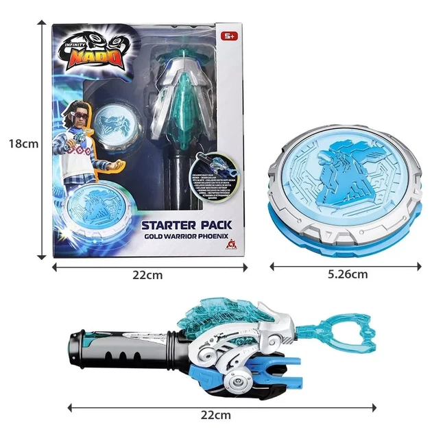 Дзиґа Infinity Nado VI Starter Pack Золотий Воїн Фенікс (EU654113) - зображення 12