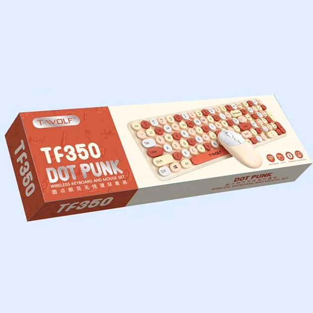 Клавиатура и мышь T-Wolf TF350, Белый - 456110 - изображение 7