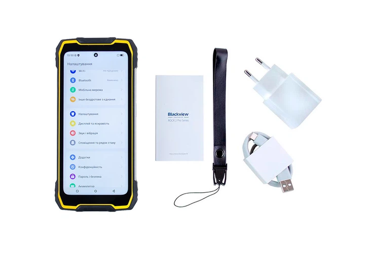 Мобильный защищенный смартфон Blackview Rock 2 Pro (8+256Gb, 15000 mAh) Yellow - Фото 4 Мобильный защищенный смартфон Blackview Rock 2 Pro (8+256Gb, 15000 mAh) Yellow - изображение 4