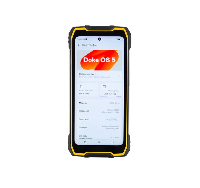 Мобильный защищенный смартфон Blackview Rock 2 Pro (8+256Gb, 15000 mAh) Yellow - Фото 9 Мобильный защищенный смартфон Blackview Rock 2 Pro (8+256Gb, 15000 mAh) Yellow - изображение 9