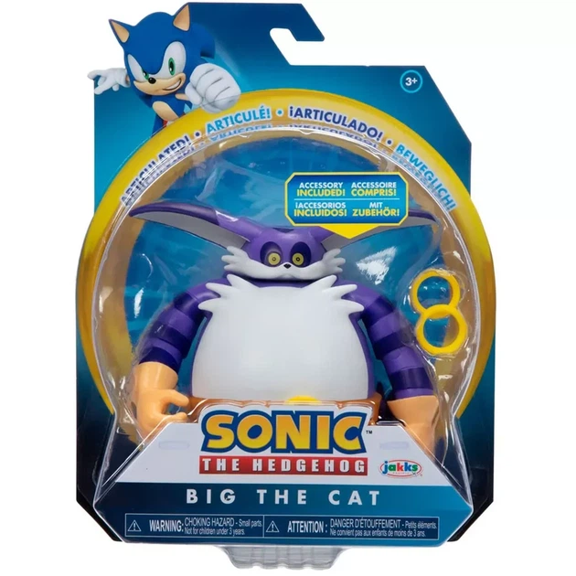 Фигурка с артикуляцией Sonic the Hedgehog Кот Биг 10 см (41680i-GEN) - изображение 6