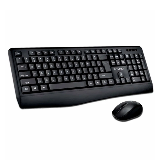 Клавиатура и мышь T-Wolf TF100, Черный - 502833 - Фото 1 Клавиатура и мышь T-Wolf TF100, Черный - 502833 - изображение 1