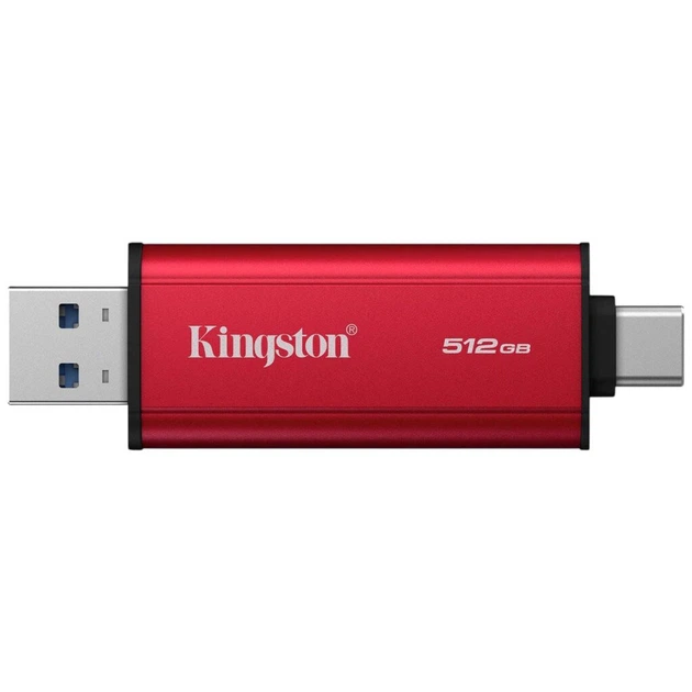Внешний SSD Kingston Dual Portable, 512 Гб., Красный - 693012 - Фото 2 Внешний SSD Kingston Dual Portable, 512 Гб., Красный - 693012 - изображение 2
