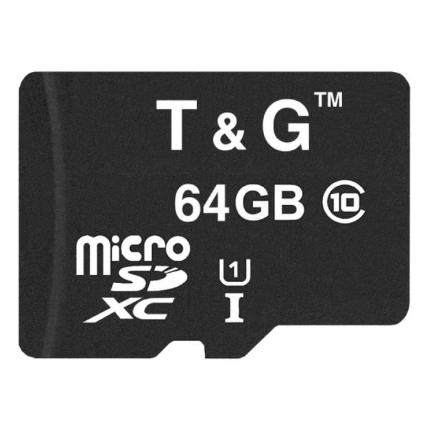 Карта памяти T&G MicroSDXC UHS-1, 64 Гб., Черный - 361458 - Фото 2 Карта памяти T&G MicroSDXC UHS-1, 64 Гб., Черный - 361458 - изображение 2