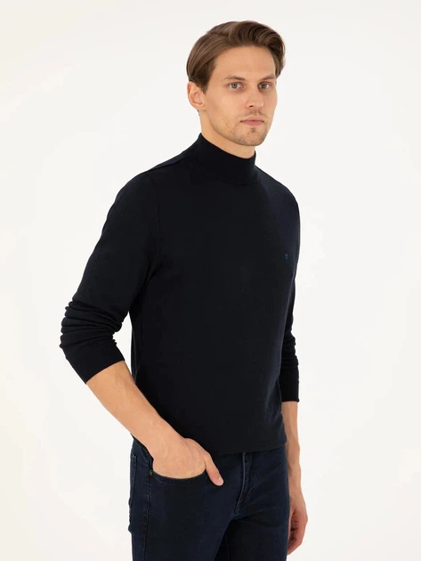 Гольф-водолазка мужская Pierre Cardin G021SZ0TK-000-2028266(Lacivert) XL Темно-синий (8683857742457) - изображение 5
