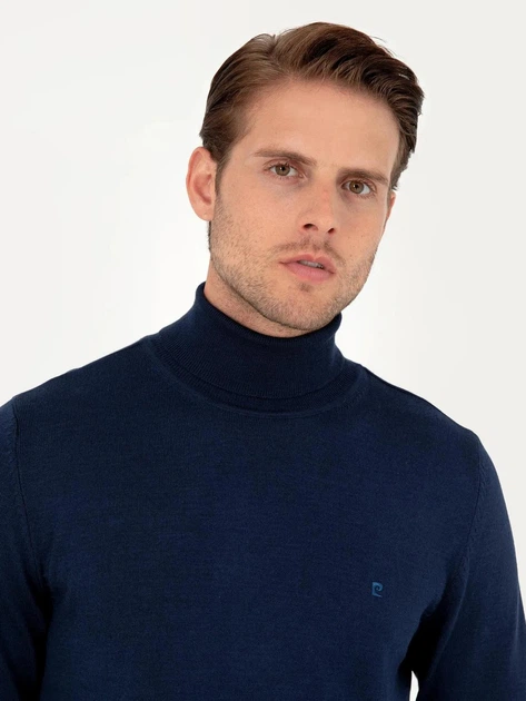 Гольф-водолазка мужская Pierre Cardin G021SZ0TK-000-2028197(Acik Lacivert) 2XL Темно-синий (8683857743362) - изображение 4