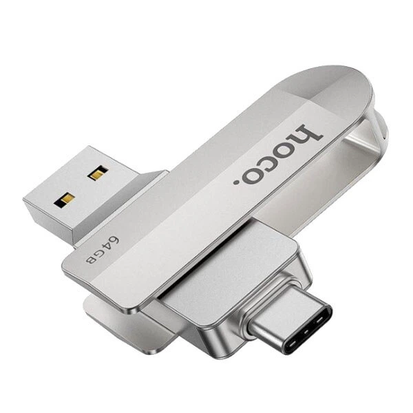 USB Flash Hoco UD10, 64 Гб., Серебряный - 228974 - Фото 1 USB Flash Hoco UD10, 64 Гб., Серебряный - 228974 - изображение 1