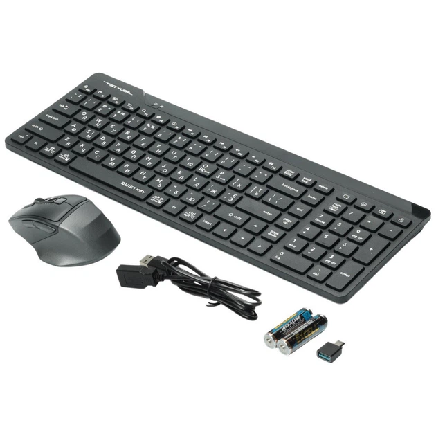 Клавиатура и мышь A4Tech Fstyler FG2400 Air2, Черный - 698300 - изображение 3