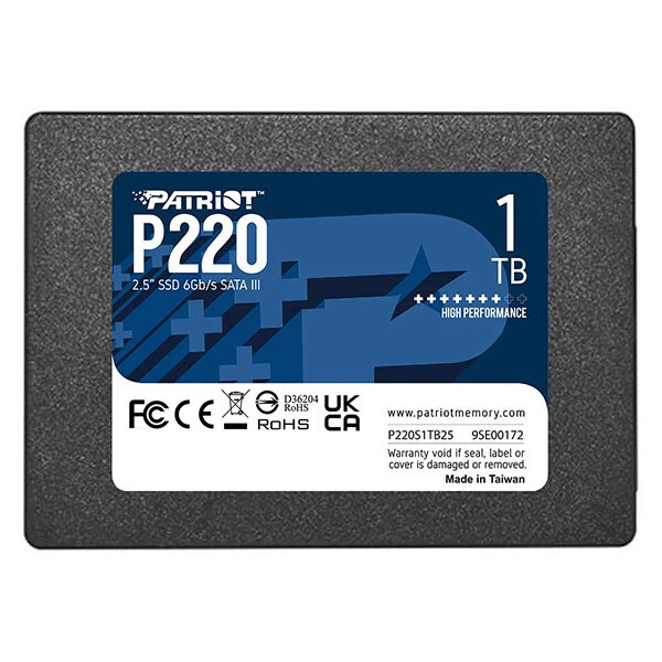 SSD диск Patriot P220, 1 Тб. - 378359 - Фото 1 SSD диск Patriot P220, 1 Тб. - 378359 - изображение 1