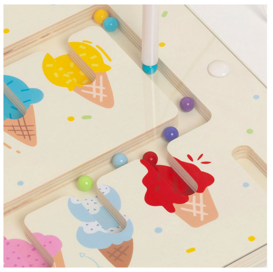 Іграшка-сортер Classic World Wooden Color Ice Cream Magnetic 20237 (6927049022371) - зображення 2
