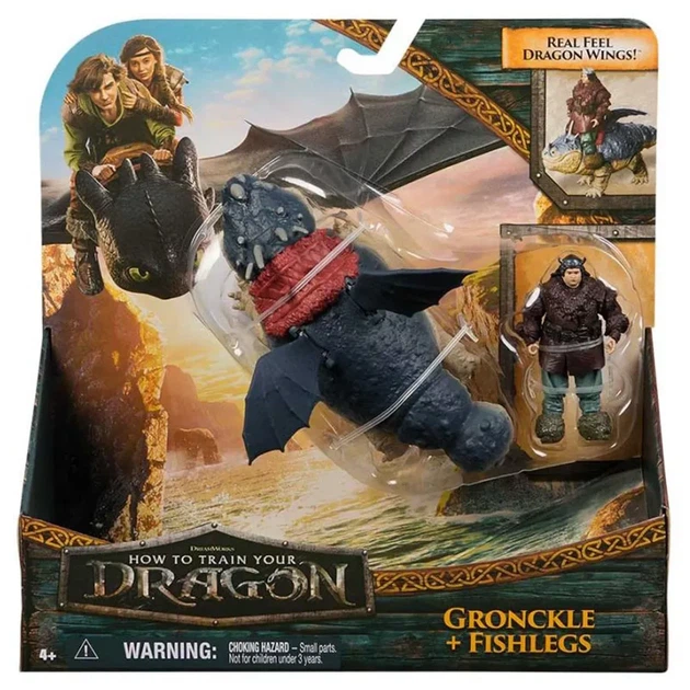Набор фигурок Dragons Как приручить дракона Сарделька и Рыбоног (SM66663/607400) - Фото 1 Набор фигурок Dragons Как приручить дракона Сарделька и Рыбоног (SM66663/607400) - изображение 1