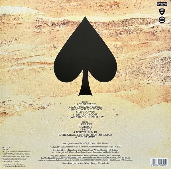 Виниловая пластинка MOTÖRHEAD ACE OF SPADES - изображение 2