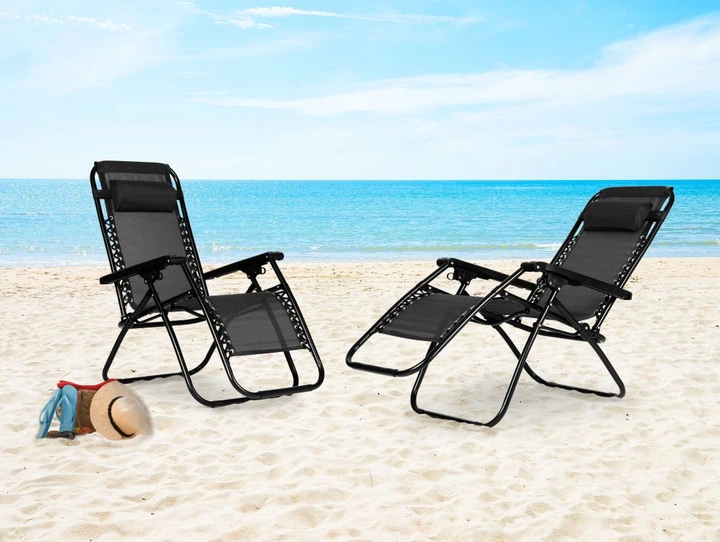 Leżak ModernHome by Multistore ZRL009 Czarna - obraz 6