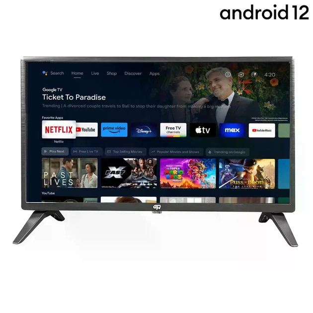 Телевізор 24, GH (24GH-450AV) AOSP Android 12, DDR 1G, Flash 8G, Voice RC, Frame, SMART HD - изображение 2