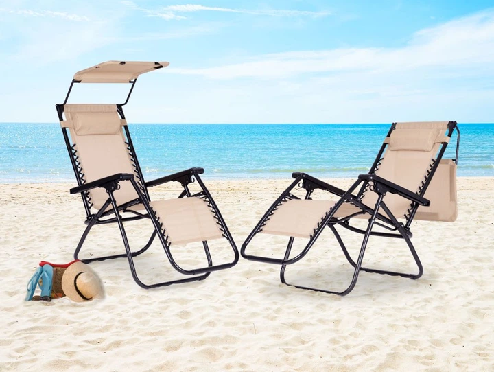 Leżak ModernHome by Multistore ZRL009-R BEIGE - obraz 5