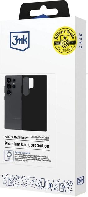Панель 3MK HARDY MagSilicone для Samsung Galaxy S25 Ultra Black (5903108661300) - зображення 2