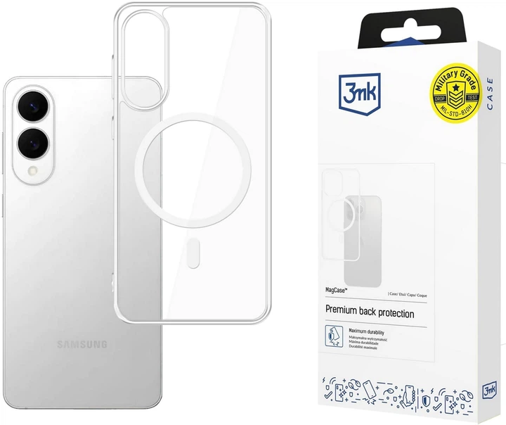 Панель 3MK MagCase для Samsung Galaxy S25 Edge Transparent (5903108651882) - зображення 2