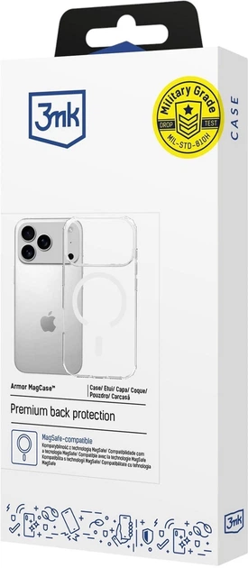 Etui plecki 3MK Armor MagCase do Apple iPhone 17 Pro Max Clear (5903108665032) - obraz 2
