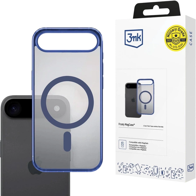 Etui plecki 3MK Frosty MagCase do Apple iPhone Air Blue (5903108664653) - obraz 2