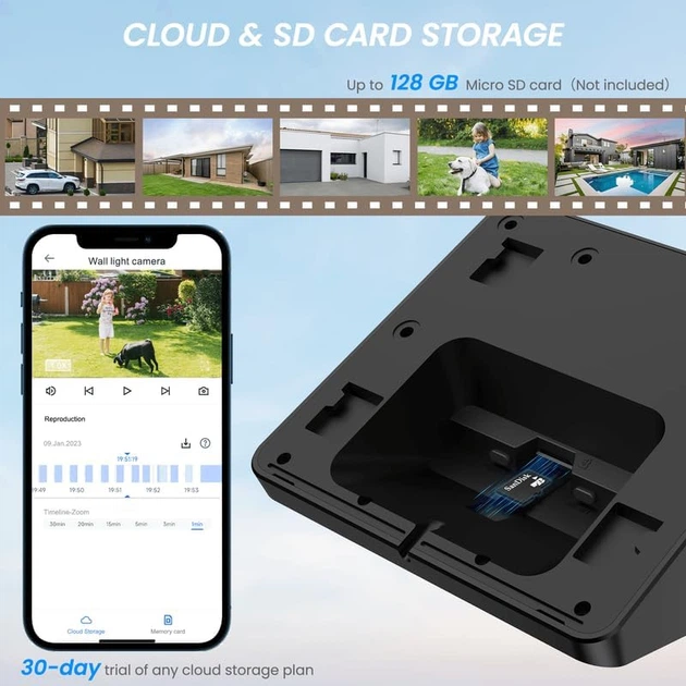 Беспроводная уличная камера Cinnado 2.4G 2K с датчиком движения - изображение 2