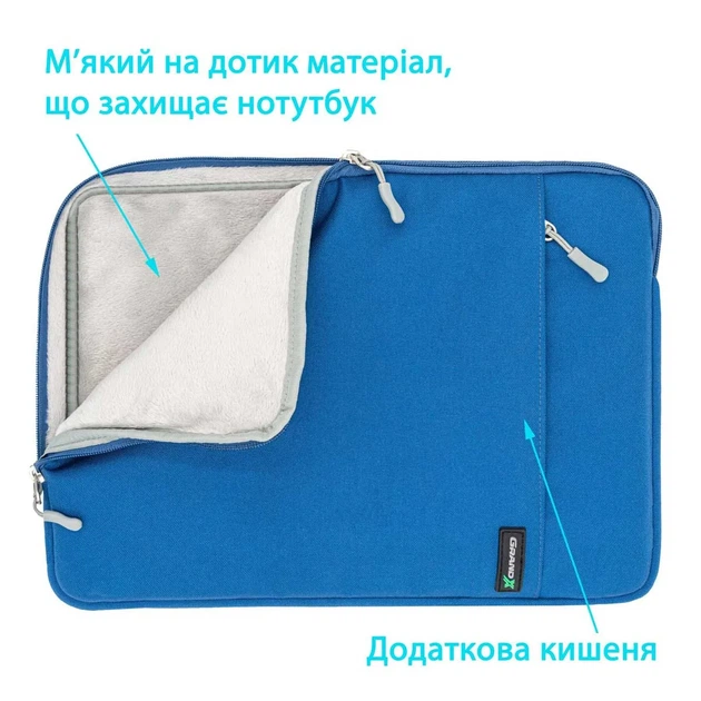 Чохол для ноутбука 14" GRAND-X SL-14B Blue - изображение 4