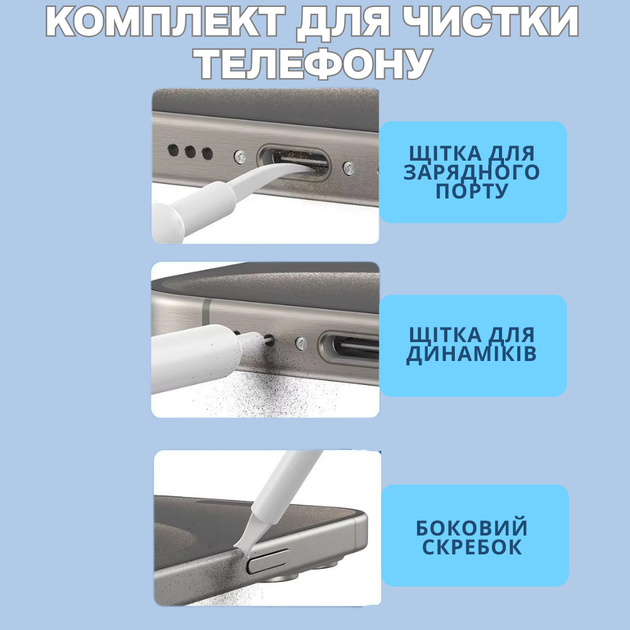 Набор для чистки гаджетов 22в1 с подставкой для клавиатуры черный (QS-22_black/artcol) - изображение 7