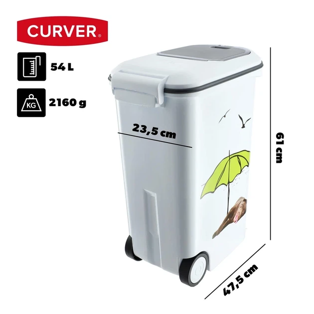 Контейнер для хранения сухого корма Curver 20 кг, 54 л (03906-Е27) Собаки - изображение 7