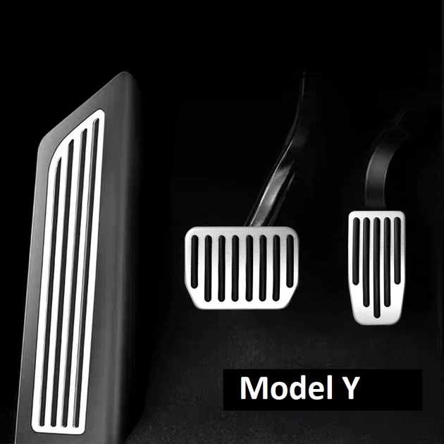 Накладки на педали для Tesla Model Y 2020-2024 - Фото 1 Накладки на педали для Tesla Model Y 2020-2024 - изображение 1